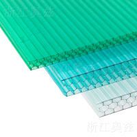 阳光板蜂窝中空聚碳酸酯pc板卡布隆polycarbonatesheet